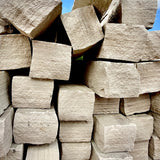Brandy Rubble Edging Stone measuring approximately 5 by 5 inches, with lengths ranging from 1 to 3 feet.