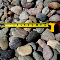 Exotic Mexican Beach Pebbles 2–4 inch landscape stone on 2,000 lb pallet