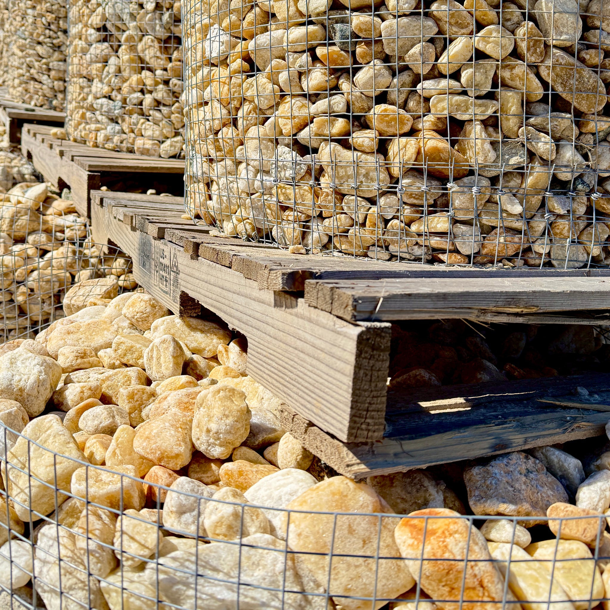 Honey Round River Stone