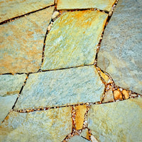 Close up of Palmetto Thin Flagstone installed.