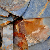 Close up of Iron Galaxy Thin Flagstone Quartzite