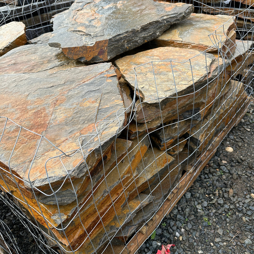 Summer Tan Flagstone- 2000 Pound Pallet – Tons Of Stone