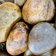 Newport River Rounds natural flat river stone