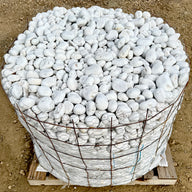 White Mexican Beach Pebbles 1" - 3"